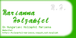 marianna holzapfel business card